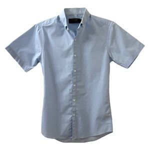 TOPMAN Light Blue Button-Down Dress Shirt Men's Size XS